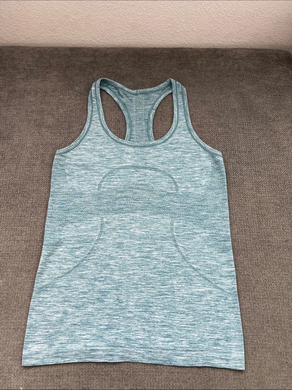 lululemon athletica Women's Heather Teal Racerback Tank